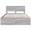 vidaXL Bed Frame Grey Sonoma 150 x 200 cm Engineered wood