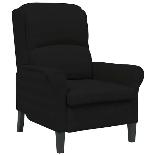 vidaXL Armchair Black 76 x 94 x 102 cm Microfibre