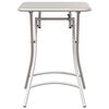 vidaXL Garden Table Folding Beige 55 x 55 x 73 cm Powder-coated Steel