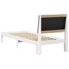 vidaXL Bed frame White and light grey 80 x 200 cm Solid pine wood