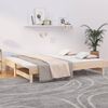 vidaXL Pull-out Day Bed without Mattress 2x(90x200) cm Solid Wood Pine