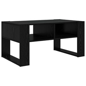 vidaXL Coffee Table Black Oak 92 x 53 x 45 cm Engineered Wood