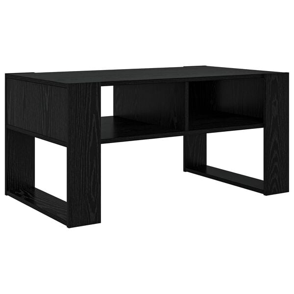 vidaXL Coffee Table Black Oak 92 x 53 x 45 cm Engineered Wood