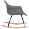 vidaXL Rocking Chair Grey PP