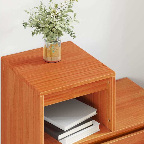 vidaXL Bedside Cabinet Wax Brown 60 x 34 x 51 cm Engineered Wood