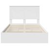 vidaXL Storage Bed with Headboard White 120 x 200 cm Engineered Wood