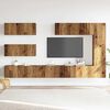 vidaXL 7 Piece TV Cabinet Set Wall-mounted Old Wood Engineered Wood