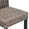 vidaXL Dining Chair 2 pcs Black Wash 45 x 54 x 93 cm
