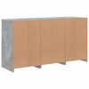 vidaXL Sideboard with LED Lights Concrete Grey 123x37x67 cm