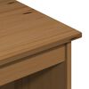 vidaXL Desk Honey Brown 112 x 50 x 75 cm Solid Pine Wood