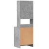 vidaXL Kitchen Cabinet Concrete Grey 60x50x180 cm Engineered Wood