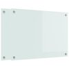 vidaXL Kitchen Backsplash 2 pcs White 70 x 50 cm Tempered Glass