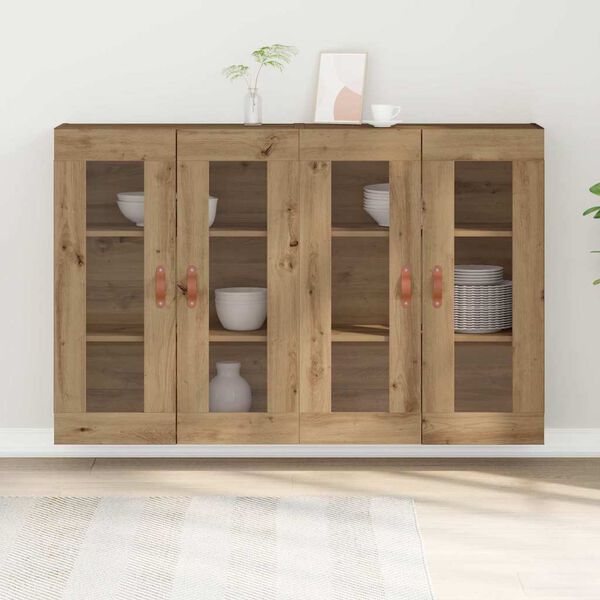 vidaXL Wall Cabinets 2 pcs Artisan Oak 69.5 x 34 x 90 cm
