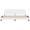 vidaXL Bed Frame without Mattress "Zadar" White 200x200 cm Faux Leather