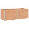 vidaXL Garden Raised Bed Brown 250 x 100 x 91 cm alu.