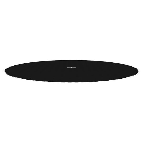 vidaXL Jumping Mat Fabric Black for 15 Feet/4.57 m Round Trampoline