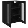 vidaXL Wall Mounted Cabinet Black Oak 69.5 x 34 x 90 cm