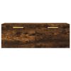 vidaXL Wall Cabinet Smoked Oak 100x36.5x35 cm Engineered Wood