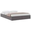 vidaXL Storage Bed with Mattress Grey 140 x 190 cm Faux leather