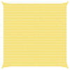vidaXL Outdoor Sun Shade Sail Yellow and White 7 x 7 m