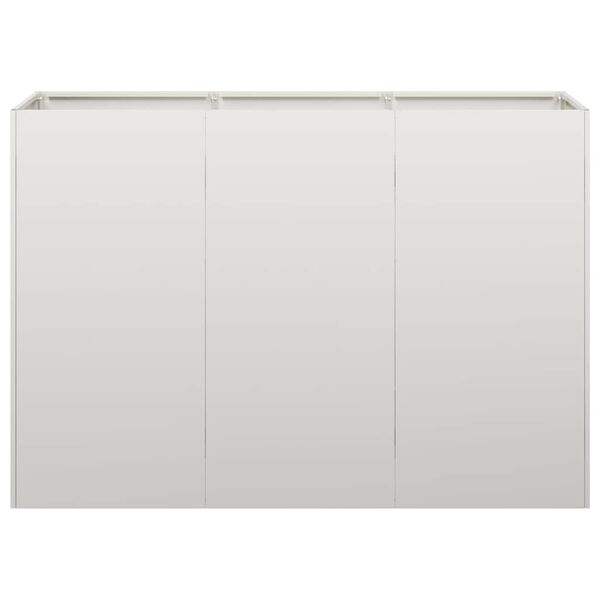 vidaXL Planter 120x40x80 cm Stainless Steel