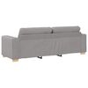 vidaXL Sofa Cloud Grey 221 x 78 x 80 cm Fabric