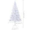 vidaXL Artificial Pre-lit Christmas Tree with Ball Set 210cm 910 Branches