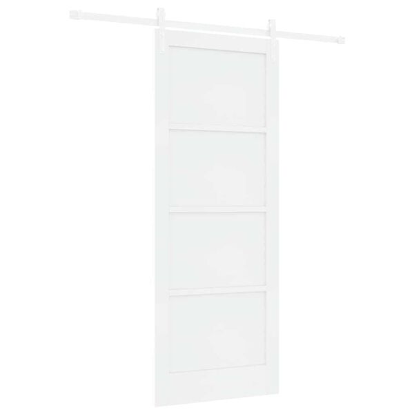 vidaXL Sliding Door White 83 x 211 cm Solid Pine Wood