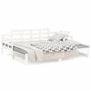 vidaXL Pull-out Day Bed without Mattress White 2x(90x200) cm