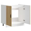 vidaXL Sink Base Cabinet&nbsp;"Porto" Sonoma Oak 80x46x81.5 cm&nbsp;Engineered Wood