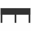 vidaXL Headboard Black Oak 200 cm Engineered wood