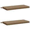vidaXL 2-Piece Bench Cushions SOEST 2 pcs 100% Polyester Taupe