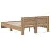 vidaXL Bed Frame Artisan Oak 140 x 190 cm Engineered Wood
