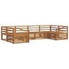 vidaXL Sofa Sets 6 pcs Natural Solid Acacia Wood