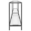 vidaXL Console Table Transparent 180x35x75.5 cm Tempered Glass