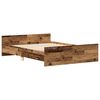 vidaXL Bed Frame without Mattress Old Wood 135x190cm Engineered Wood