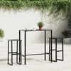 vidaXL Bar Table Black 100x50x110 cm Powder-coated Steel