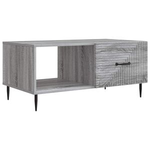 vidaXL Coffee Table Grey Sonoma 90 x 50 x 40 cm Engineered Wood