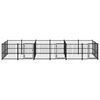 vidaXL Outdoor Dog Kennel Steel 11.26 m&sup2;