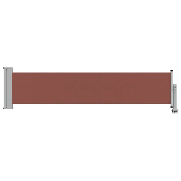 vidaXL Patio Retractable Side Awning 60x300 cm Brown