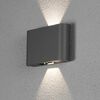 KONSTSMIDE LED Wall Light Chieri 2x6W Anthracite