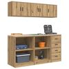 vidaXL Garage Cabinets 6 pcs Artisan Oak Engineered Wood