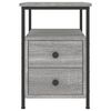 vidaXL Bedside Cabinets 2 pcs Grey Sonoma 34x35.5x50 cm Engineered Wood