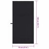 vidaXL Sports Towels 2 pcs Black 140 x 70 cm Polyester and polyamide