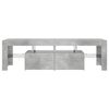 vidaXL TV Cabinet with LED Lights Concrete Grey 140x36.5x40 cm