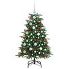 vidaXL Artificial Christmas Tree with 150 LEDs with Stand Green 120 cm