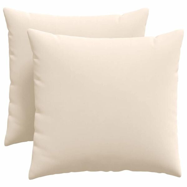 vidaXL Sofa Pillows 2 pcs Beige 50 x 50 cm Fabric