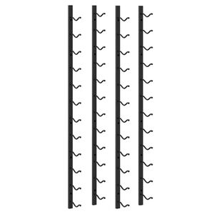 vidaXL Wall Mounted Wine Racks for 12 Bottles 2 pcs Black Iron