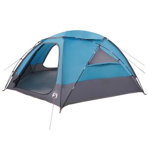 vidaXL Dome Tent with Removable Rainfly 12-Person Blue