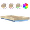 vidaXL Bed Frame with LED Lights without Mattress Sonoma Oak 90x200cm